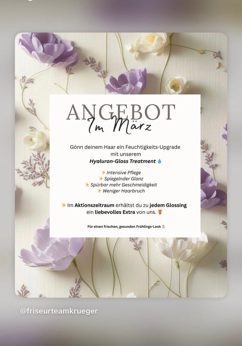 Hyaluron-Gloss Treatment Angebot im März 2026